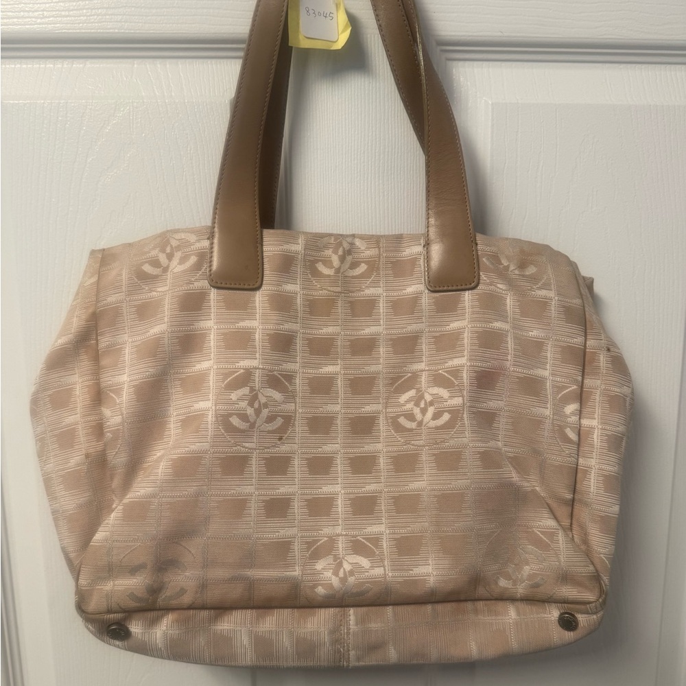 Authentic Chanel travel line tote